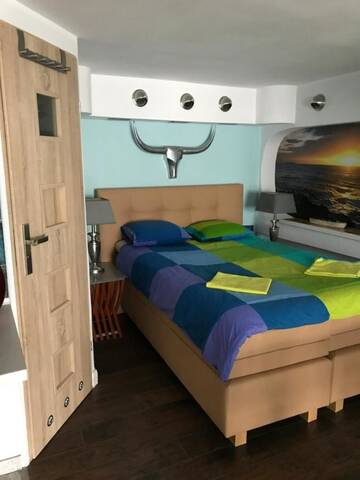 Фото номера Апартаменты-студио с мини-кухней и лоджией Проживание в семье Hel-Tour Pokoje Gościnne г. Владыславово 4